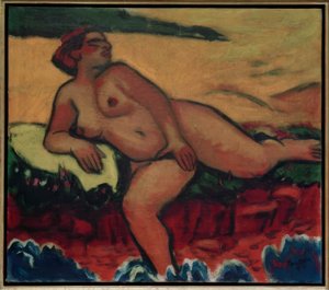 Leżąca nagość (Nidden) autorstwa Max Pechstein