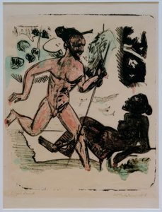 Palau III (biegacz i akt) autorstwa Max Pechstein