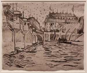 Paryż, Pont Neuf autorstwa Max Pechstein