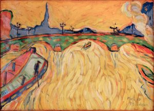 Jego most i barki towarowe autorstwa Max Pechstein