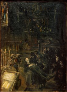 Aufbahrung Don Giovannis autorstwa Max Slevogt
