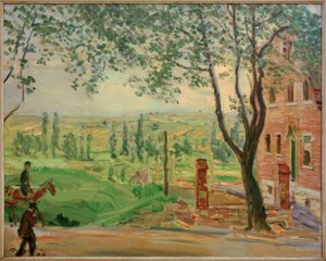 M.Slevogt, Czerwony Dom przy Landauer Strasse w Godramstein autorstwa Max Slevogt