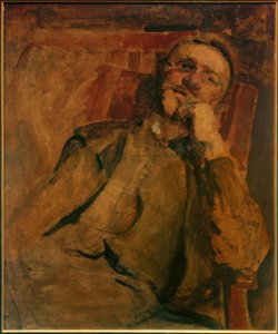 Autoportret na krześle autorstwa Max Slevogt