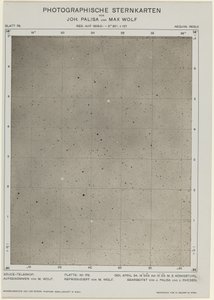 Fotograficzne mapy gwiazd 24 kwietnia 1901, 480. Twórcy: Max Wolf, Johann Palisa. autorstwa Max Wolf, Johann Palisa