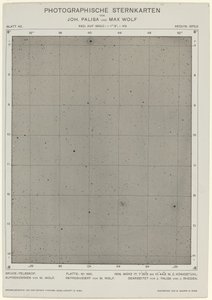 Photographische Sternkarte 17 marca 1906, 2268. Twórcy: Max Wolf, Johann Palisa. autorstwa Max Wolf, Johann Palisa