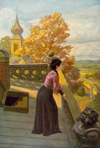 Ilustracja do Jane Eyre autorstwa Charlotte Bronte (kolor lito)