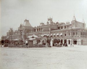 Główny budynek targowy, Wystawa Ogólnorosyjska, Niżny Nowogród, Rosja, 1896 r.