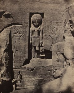 Abu Simbel, Rzeźby przy wejściu do Spéos de Phré autorstwa Maxime Du Camp