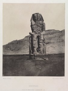 Kolosalny Monolit Amenhotepa III, Gurnah autorstwa Maxime Du Camp