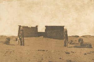 Dromos du Temple de Sébona, 3 kwietnia 1850. autorstwa Maxime Du Camp