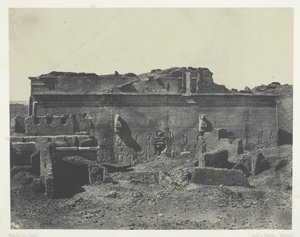 Tylna fasada, Wielka Świątynia Dendery Teutyresa, Górny Egipt, 184951, druk 1852.