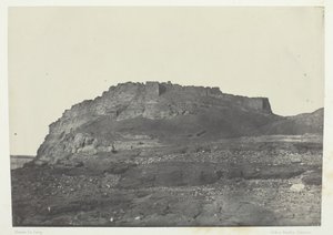Twierdza Ibrahima Ancient Premis, Widok z południa, Nubia, 184951, wydrukowana w 1852 roku. autorstwa Maxime Du Camp