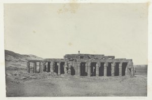 Gournah, Grobowiec Osymandiasza; Teby, płyta 58 z albumu "Egypte, Nubie, Palestine et Syrie" (1852) autorstwa Maxime Du Camp