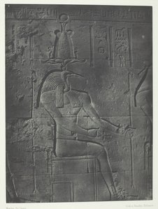 Wielka Świątynia Izydy w Philoe, Toth Ibiocephalus, Nubia, 184951, wydrukowana 1852.