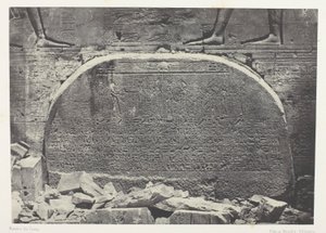 Wielka Świątynia Izydy w Filoe, Proscynema (Akt Adoracji); Nubia, płyta 75 z albumu "Egypte, Nubie, Palestine et Syrie" (1852)