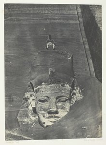 Ibsamboul, Western Colossus Spéos De Phrè, Nubia, 184951, wydrukowany 1852. autorstwa Maxime Du Camp