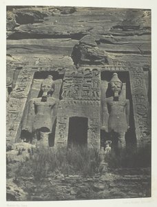 Ibsamboul, Wejście do Speos z Hathor, Nubia, 184951, wydrukowane 1852. autorstwa Maxime Du Camp