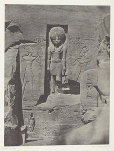 Ibsamboul, Sculptures from the Entrance to the Spéos of Phrè, Nubia, płyta 105 z albumu "Egypte, Nubie, Palestine et Syrie" (1852)