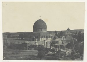 Jerozolima, Meczet Omara, Palestyna, 184951, wydrukowany 1852. autorstwa Maxime Du Camp