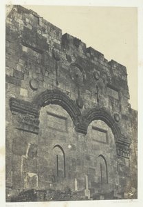 Jerozolima, Złota Brama Bab-El-Daharieh, Palestyna, 184951, wydruk 1852. autorstwa Maxime Du Camp