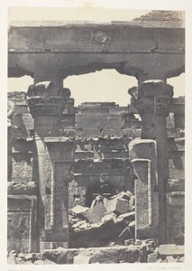 Kalabsze, Porte du Pronaos; nubia autorstwa Maxime Du Camp