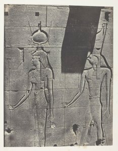 Kalabscheh, Sculptures De La Façade Postérieure Du Temple; Nubie, płyta 92 z albumu "Egypte, Nubie, Palestine et Syrie" (1852)