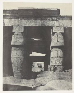Karnak, portyk świątyni Khons; Teby autorstwa Maxime Du Camp