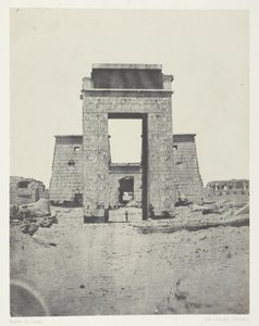 Karnak, Propylon Świątyni Khons; Teby autorstwa Maxime Du Camp