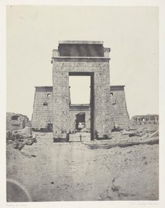 Karnak, Propylon Świątyni Khons; Teby autorstwa Maxime Du Camp