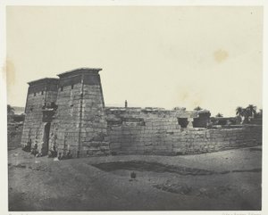 Karnak, Świątynia Khons; Teby autorstwa Maxime Du Camp