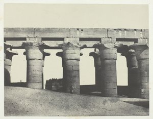 Luksor, Wielka Kolumnada Pałacu, Teby, 184951, wydrukowany 1852.
