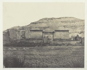 Medinet-Habou, Widok ogólny Riines, Teby autorstwa Maxime Du Camp