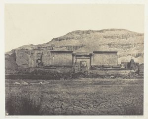 Medinet-Habou, Widok ogólny Riines, Teby autorstwa Maxime Du Camp