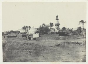 Meczet El-Arif i grobowiec Murad-Beya, Górny Egipt, płyta 13 z albumu "Egypte, Nubie, Palestine et Syrie" (1852) autorstwa Maxime Du Camp