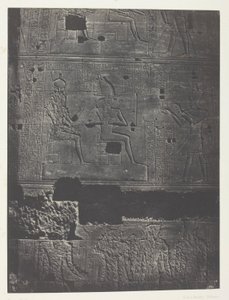Mur Zachodni, Wielka Świątynia Izydy w Filoe; Nubia, płyta 78 z albumu "Egypte, Nubie, Palestine et Syrie" (1852) autorstwa Maxime Du Camp
