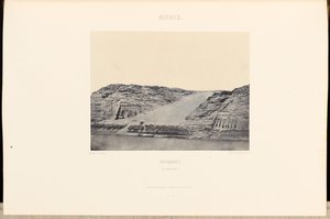 Nubia. Ibsamboul. Dwa speo autorstwa Maxime Du Camp