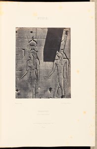 Nubia. Kalabscheh. Izyda i Horus-Arsiési autorstwa Maxime Du Camp