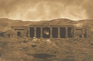 Pałac Gournah Menephteun w Tebach, 1849-50. autorstwa Maxime Du Camp