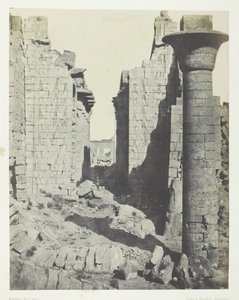 Pałac Karnak, Dwór Bubastytów i Wejście Główne do Sali Hypostyle, Teby, 184951. autorstwa Maxime Du Camp