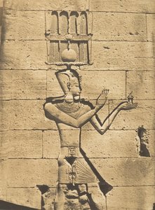 Ptolemeusz-Cezarion - Płaskorzeźba Świątyni Kalabcheh Talmis, 8 kwietnia 1850 r. autorstwa Maxime Du Camp