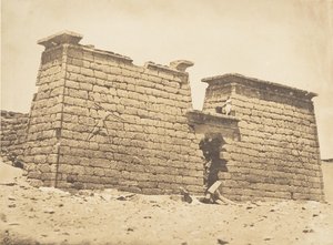 Pylones du Temple de Sébona, 3 kwietnia 1850. autorstwa Maxime Du Camp