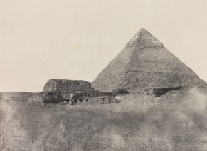 Piramida Chefrena, Środkowy Egipt, 184951, wydrukowany 1852. autorstwa Maxime Du Camp