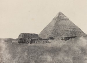 Piramida Chefrena, Środkowy Egipt, płyta 10 z albumu "Egipt, Nubia, Palestyna i Syria" (1852)