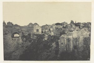 Dzielnica Zachodnia, Jerozolima; Palestyna autorstwa Maxime Du Camp
