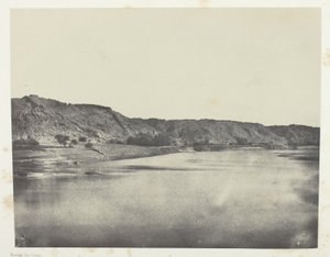 Wschodni Brzeg Nilu (wioska Bab), Widok zabrany na południe Philoe; Nubia autorstwa Maxime Du Camp