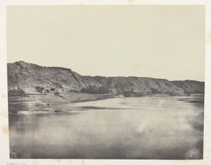 Wschodni Brzeg Nilu (wioska Bab), Widok zabrany na południe Philoe; Nubia autorstwa Maxime Du Camp