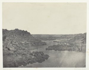 Wyjście z pierwszej katarakty, Górny Egipt, 184951, wydrukowany 1852. autorstwa Maxime Du Camp