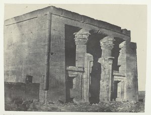Świątynia De Dakkeh, Naos, Nubia, 184951, wydrukowana 1852. autorstwa Maxime Du Camp
