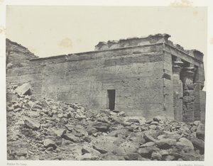 Temple De Dandour (Ancienne Tantour), Dédié à La Triade Osiris-Isis-Horus; Nubie, płyta 93 z albumu "Egypte, Nubie, Palestine et Syrie" (1852) autorstwa Maxime Du Camp
