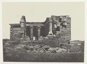Świątynia De Maharakkah Hiera Sycaminos Des Grecs, Nubie, 184951, wydrukowana w 1852 roku. autorstwa Maxime Du Camp